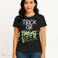 Trick or Beer Funny Halloween Party Women's T-Shirt thumb 4