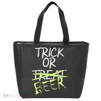 Trick or Beer Funny Halloween Party Tote Bag thumb 0