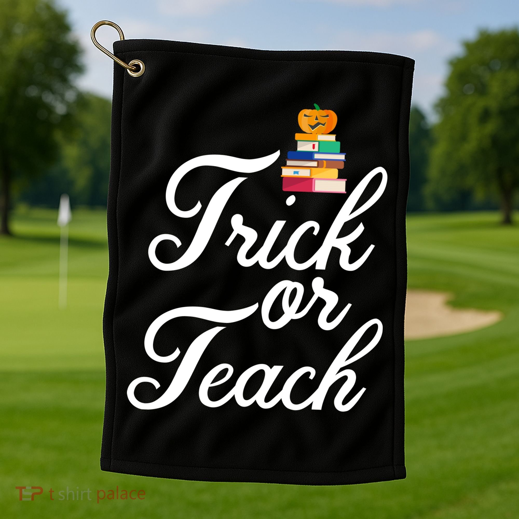 Trick Or Teach Golf Towel