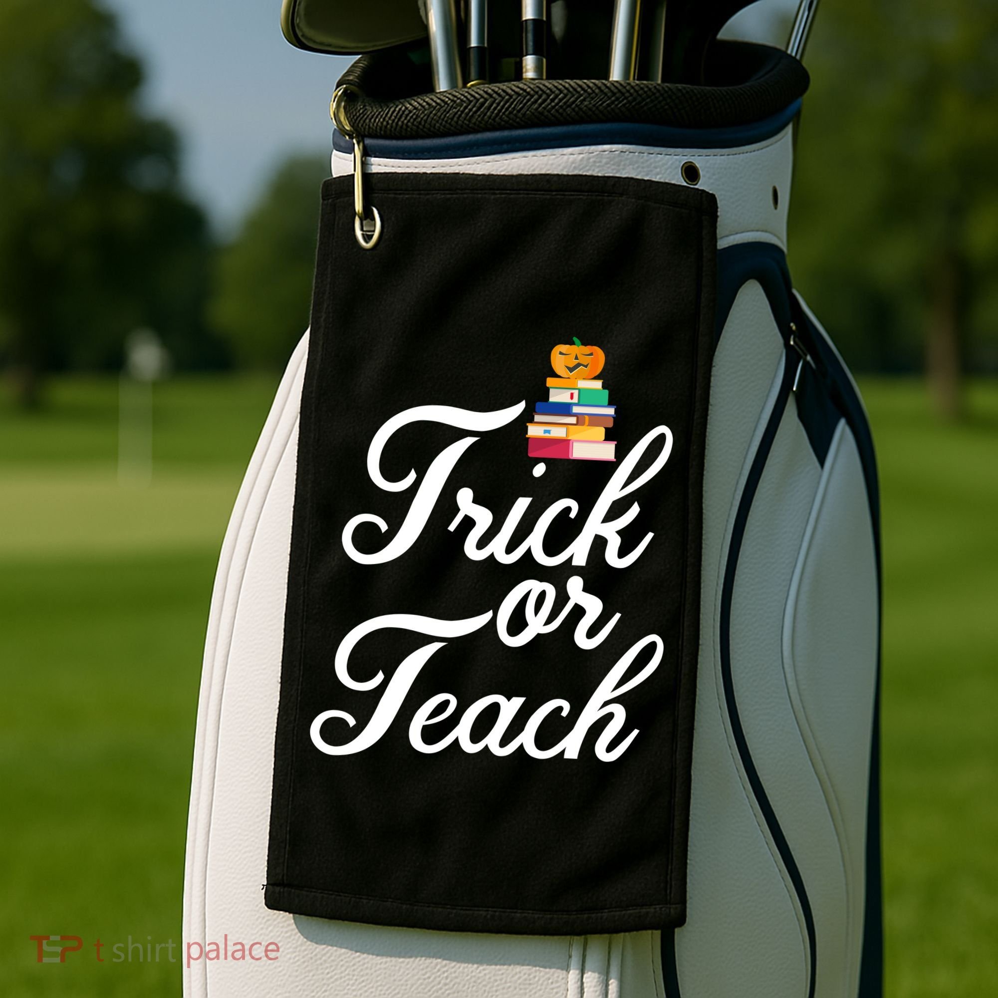 Trick Or Teach Golf Towel