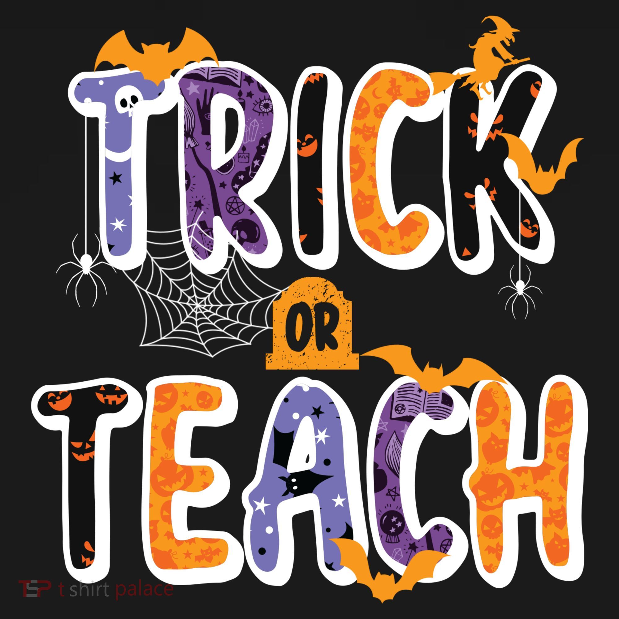 Trick Or Teach Funny Cute Halloween Doggie Tank