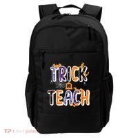 Trick Or Teach Funny Cute Halloween Backpack thumb 0
