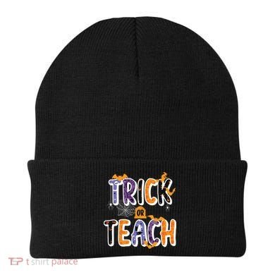 Trick Or Teach Funny Cute Halloween Beanie