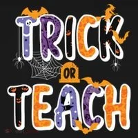 Trick Or Teach Funny Cute Halloween Women's Hoodie thumb 2