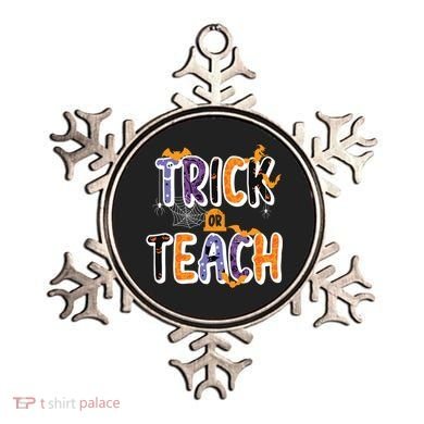 Trick Or Teach Funny Cute Halloween Ornament
