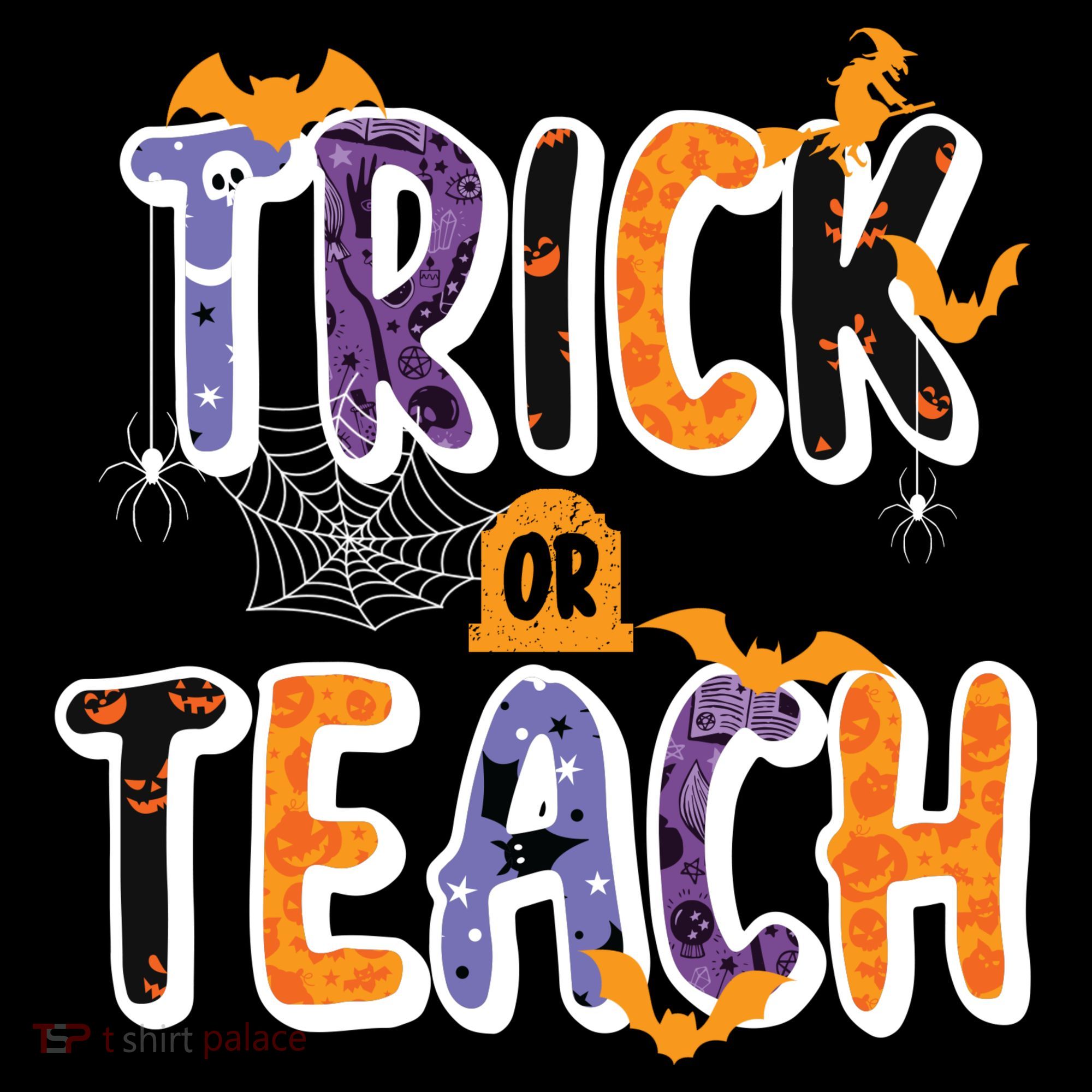 Trick Or Teach Funny Cute Halloween Women's Tank Top