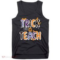 Trick Or Teach Funny Cute Halloween Tank Top thumb 0