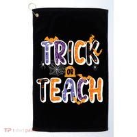 Trick Or Teach Funny Cute Halloween Golf Towel thumb 0
