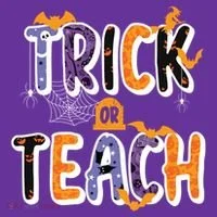 Trick Or Teach Funny Cute Halloween Hoodie thumb 2