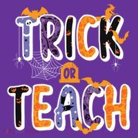 Trick Or Teach Funny Cute Halloween T-Shirt thumb 7