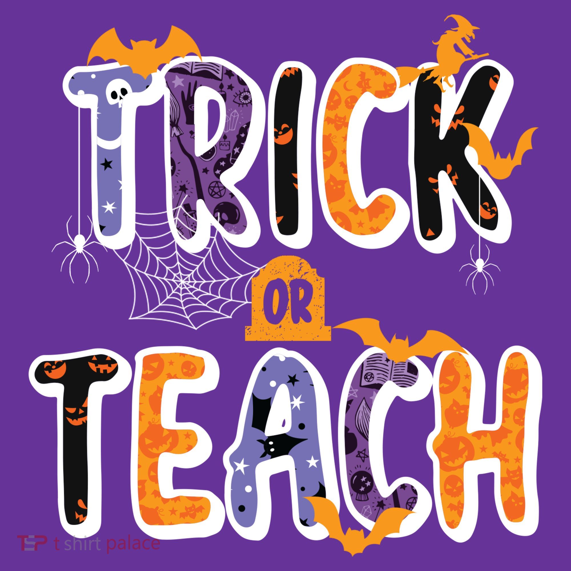 Trick Or Teach Funny Cute Halloween T-Shirt
