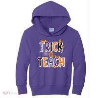 Trick Or Teach Funny Cute Halloween Kids Hoodie thumb 0