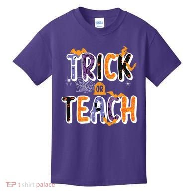 Trick Or Teach Funny Cute Halloween Kids T-Shirt