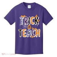 Trick Or Teach Funny Cute Halloween Kids T-Shirt thumb 0