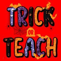 Trick Or Teach Funny Cute Halloween Santa Hat thumb 1