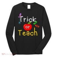 Trick Or Teach Halloween Teacher Long Sleeve Shirt thumb 0