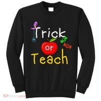 Trick Or Teach Halloween Teacher Sweatshirt thumb 0