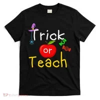 Trick Or Teach Halloween Teacher T-Shirt thumb 0