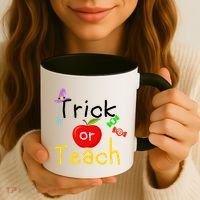 Trick Or Teach Halloween Teacher Coffee Mug thumb 3