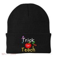Trick Or Teach Halloween Teacher Beanie thumb 0