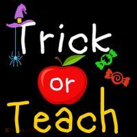 Trick Or Teach Halloween Teacher Women's Hoodie thumb 2