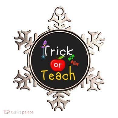 Trick Or Teach Halloween Teacher Ornament