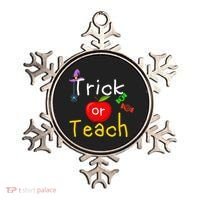 Trick Or Teach Halloween Teacher Ornament thumb 0