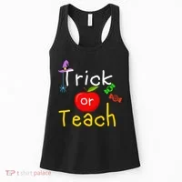 Trick Or Teach Halloween Teacher Women's Tank Top thumb 0