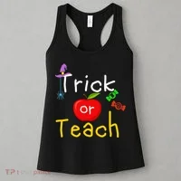 Trick Or Teach Halloween Teacher Women's Tank Top thumb 3