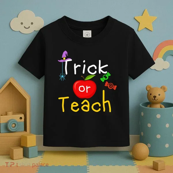 Trick Or Teach Halloween Teacher Toddler T-Shirt