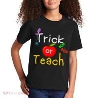 Trick Or Teach Halloween Teacher Kids T-Shirt thumb 2