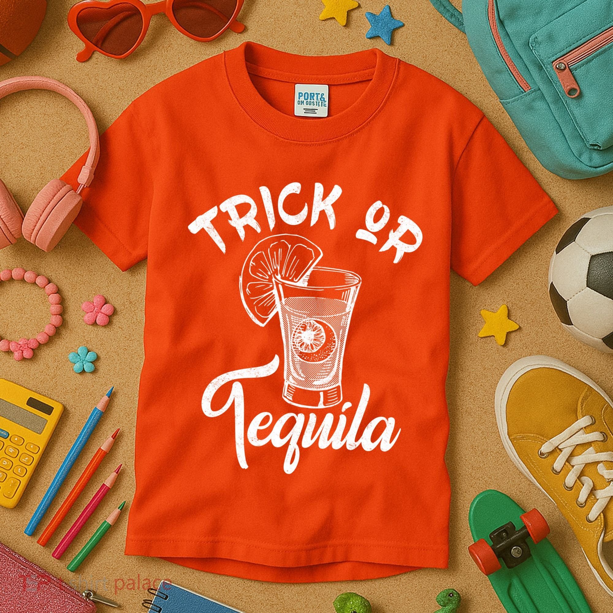 Trick Or Tequila Kids T-Shirt