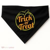 Trick or Treat Bat Logo USA-Made Doggie Bandana thumb 0
