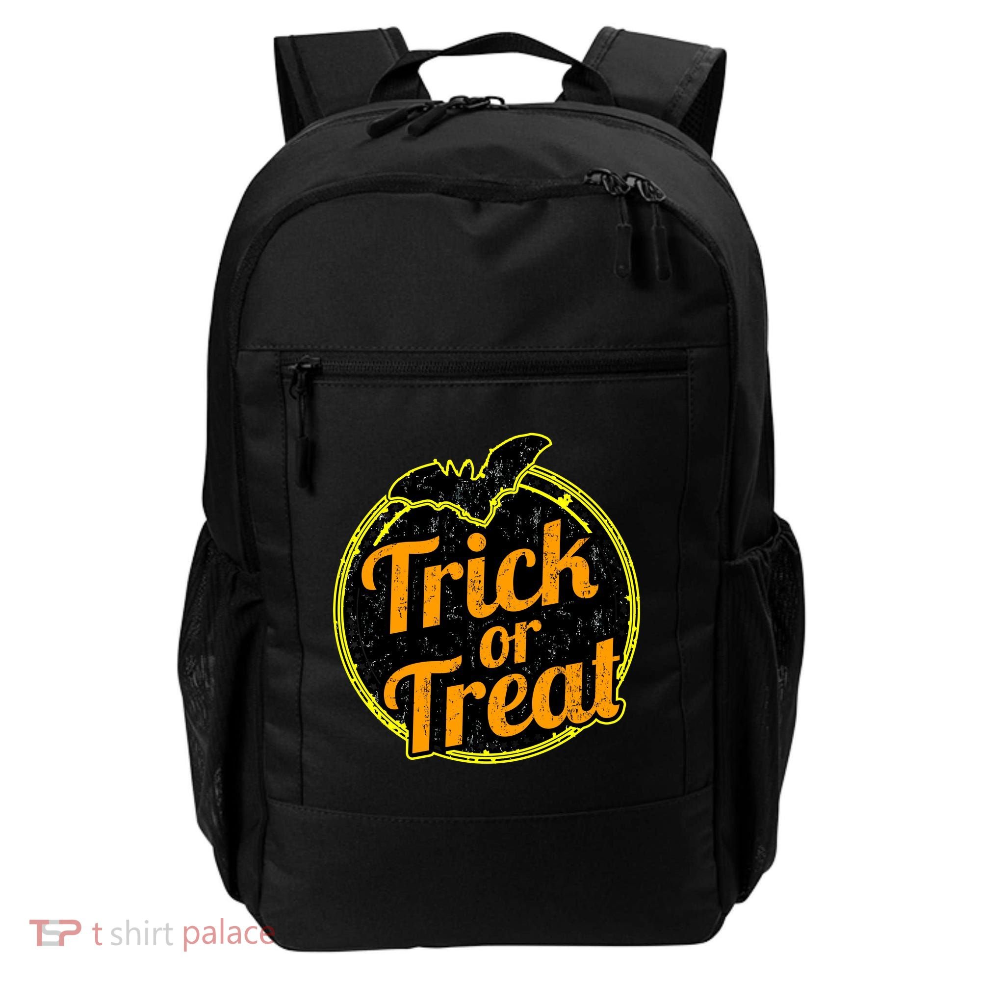 Trick or Treat Bat Logo Backpack
