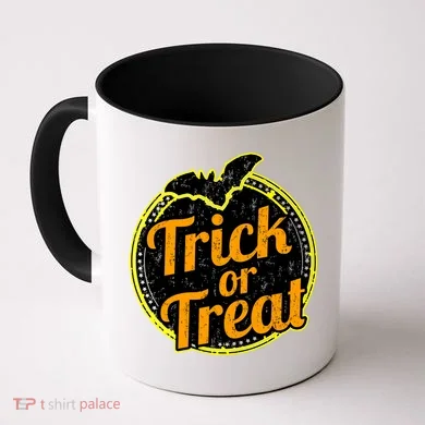 Trick or Treat Bat Logo Coffee Mug