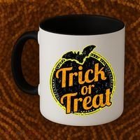 Trick or Treat Bat Logo Coffee Mug thumb 2
