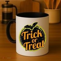 Trick or Treat Bat Logo Coffee Mug thumb 4