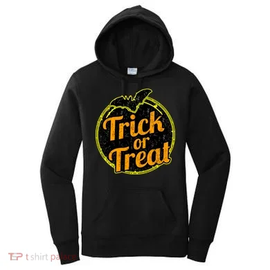 Trick or Treat Bat Logo Women's Hoodie