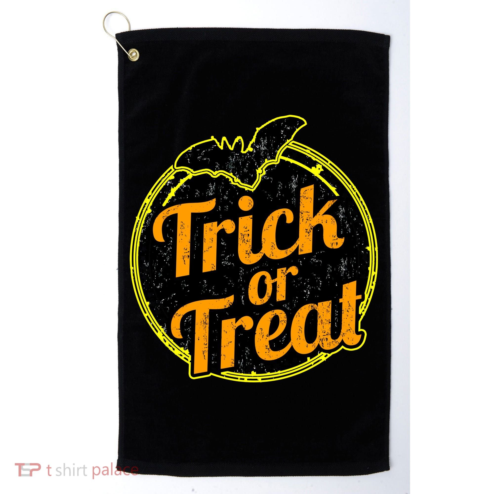 Trick or Treat Bat Logo Golf Towel