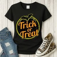 Trick or Treat Bat Logo Women's T-Shirt thumb 3