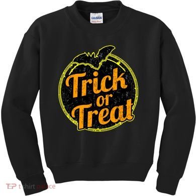 Trick or Treat Bat Logo Kids Sweatshirt