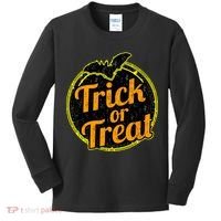 Trick or Treat Bat Logo Kids Long Sleeve Shirt thumb 0