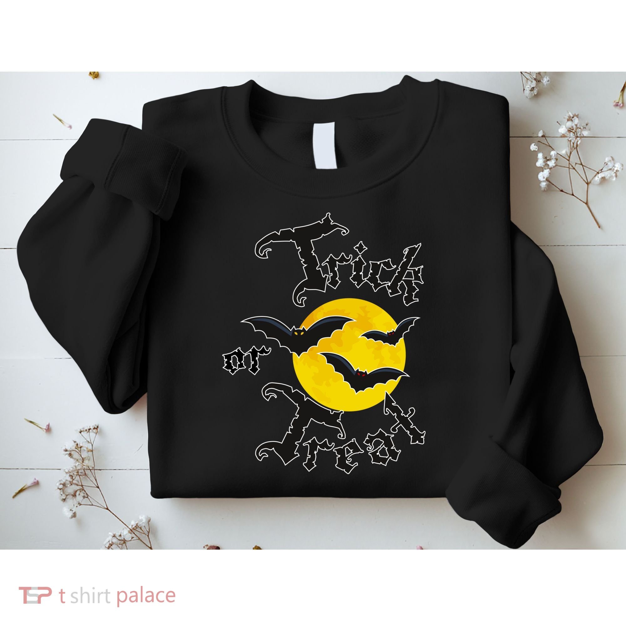 Trick Or Treat Bats Halloween Sweatshirt