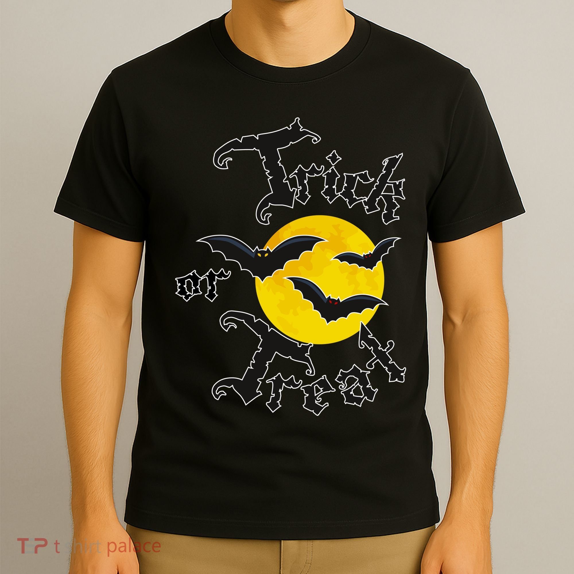 Trick Or Treat Bats Halloween T-Shirt
