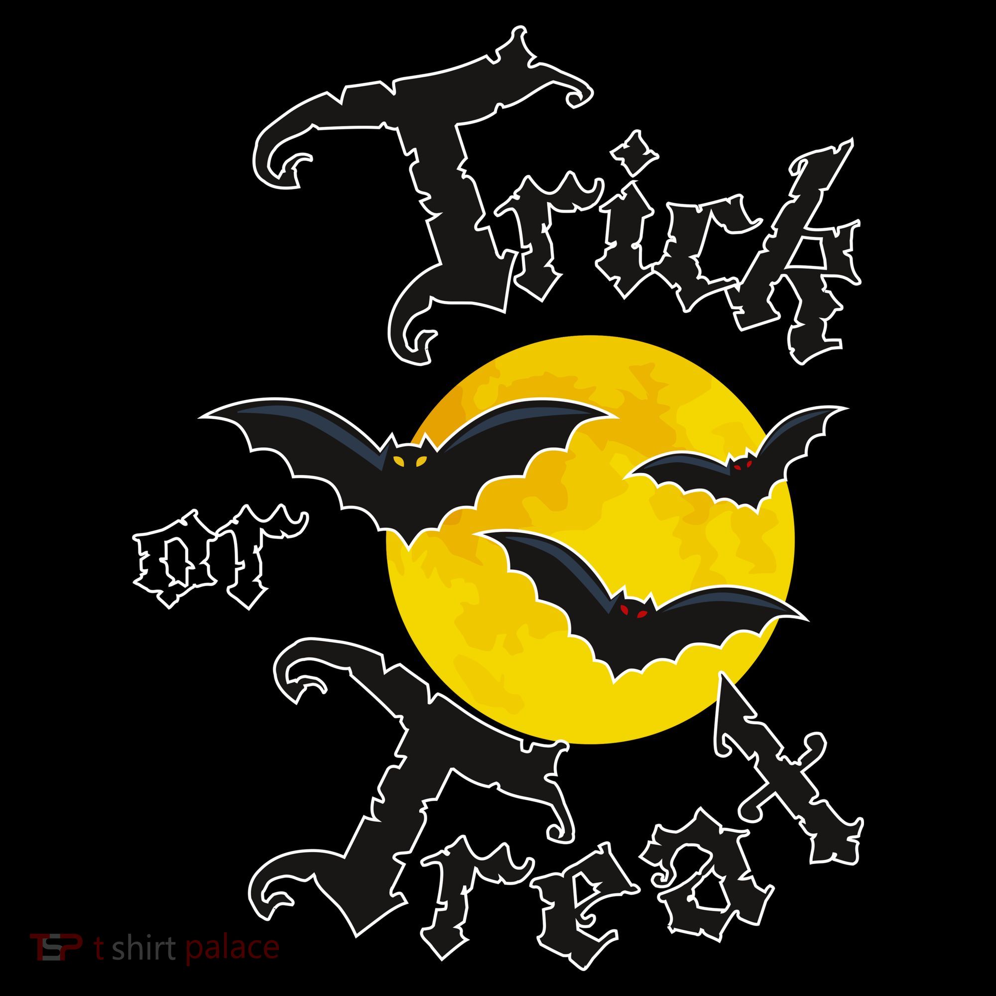 Trick Or Treat Bats Halloween T-Shirt