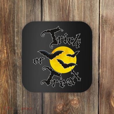 Trick Or Treat Bats Halloween Coaster