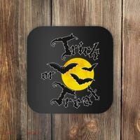 Trick Or Treat Bats Halloween Coaster thumb 0