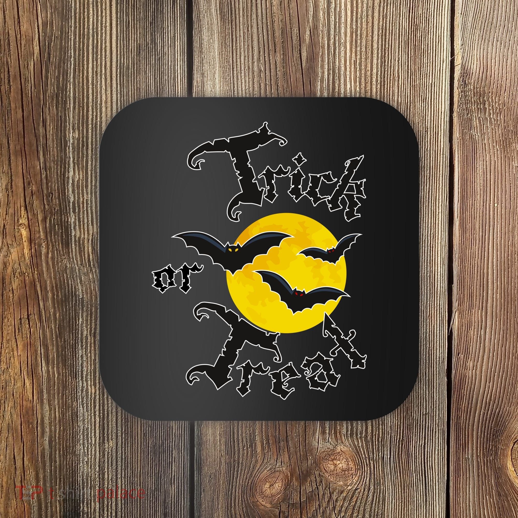 Trick Or Treat Bats Halloween Coaster