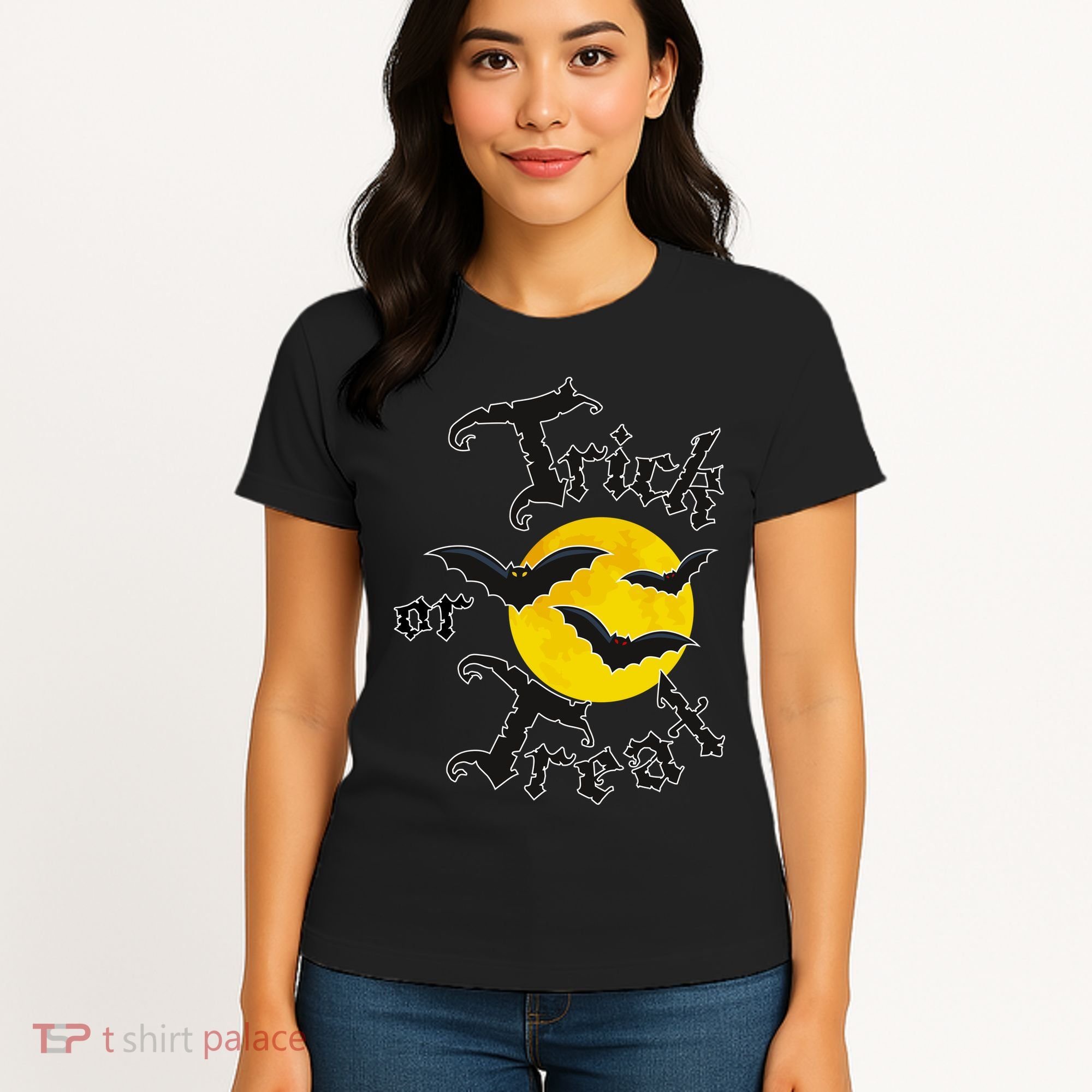 Trick Or Treat Bats Halloween Women's T-Shirt