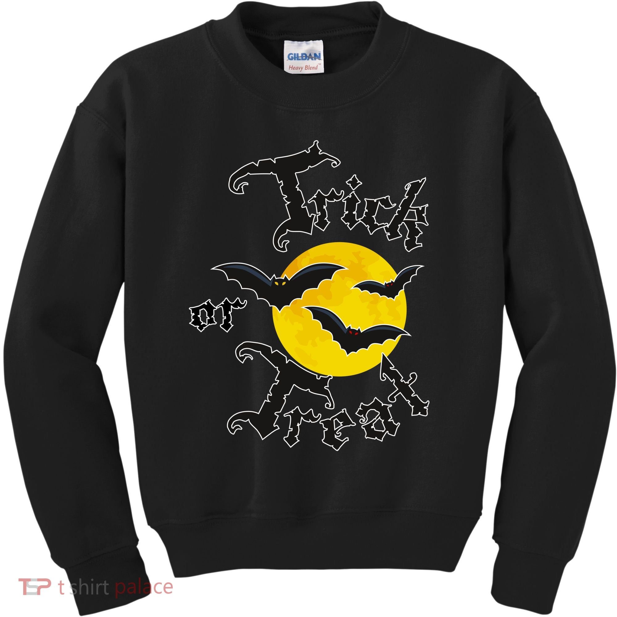 Trick Or Treat Bats Halloween Kids Sweatshirt